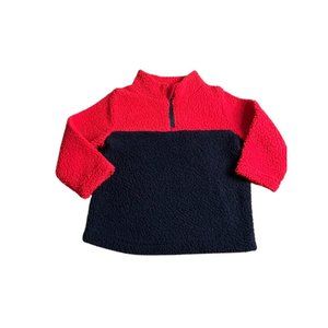 Jumping Beans Toddler Red Black Fleece Pullover 18M